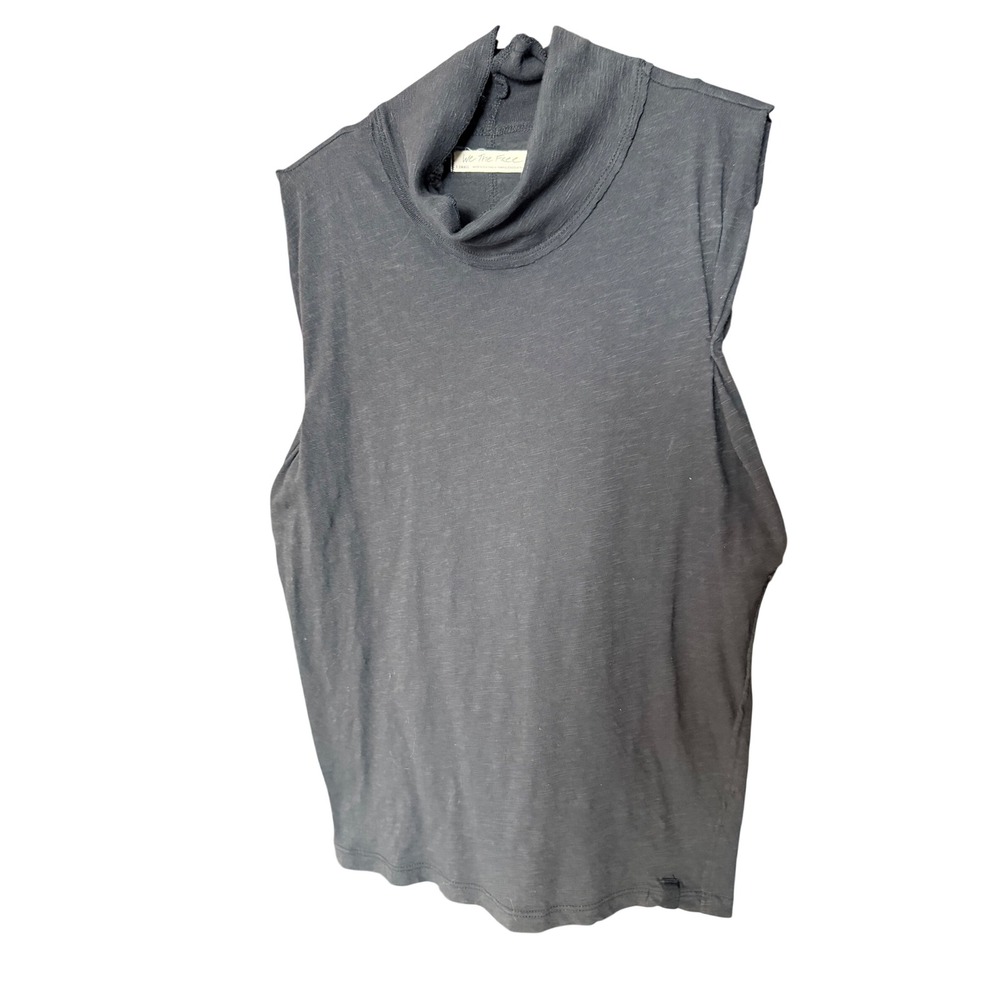 We The Free Sleeveless Turtleneck Slub Knit Tank Size XS
